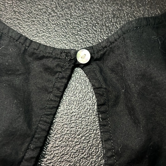 Mudd Large Black Embellished Lightweight Tank Top. Cutout on back. - Picture 9 of 9